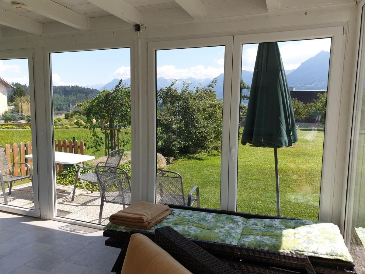 Ferienwohnung Metzler - Blick Auf Die Berge Göfis 외부 사진