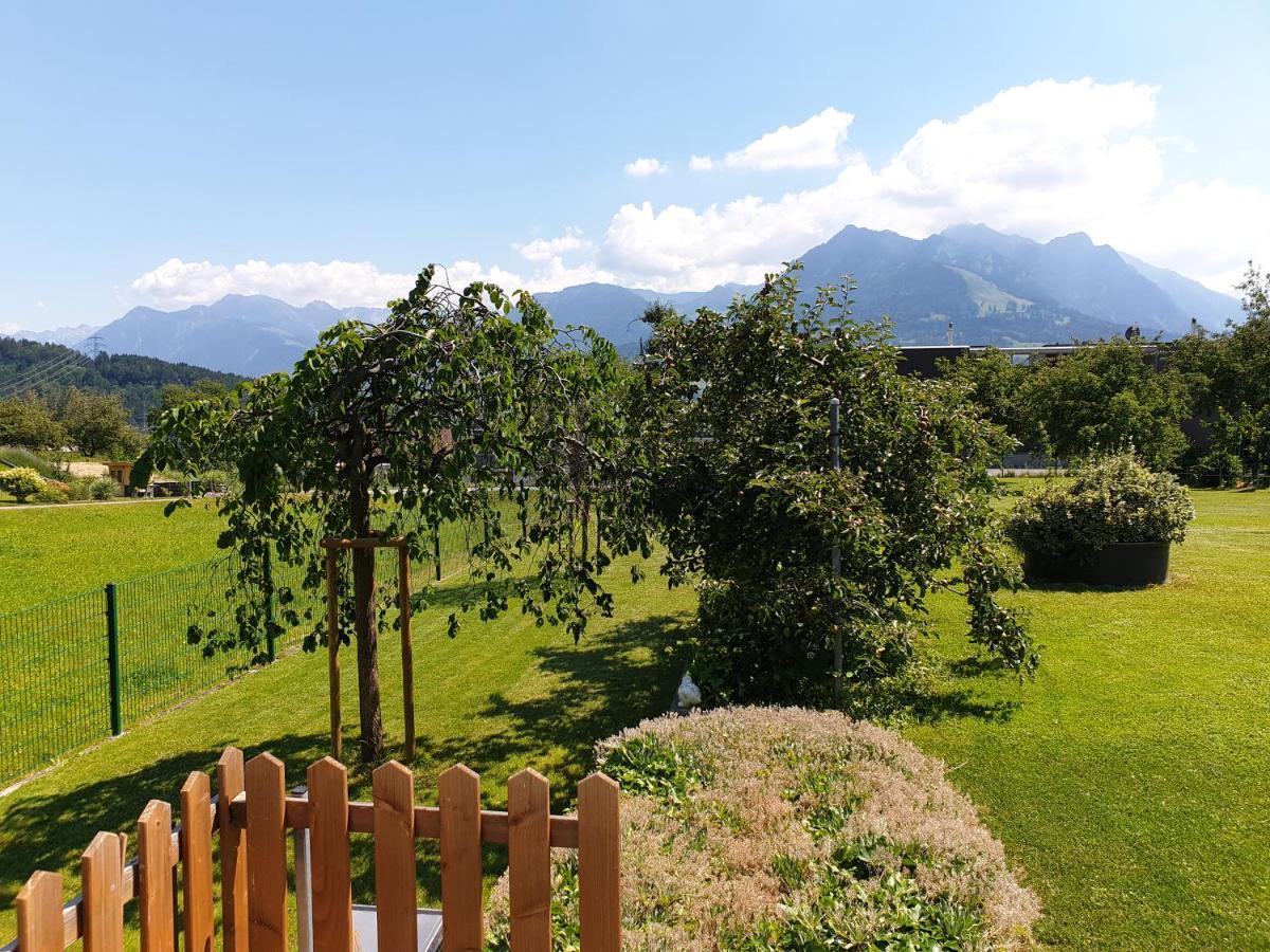 Ferienwohnung Metzler - Blick Auf Die Berge Göfis 외부 사진