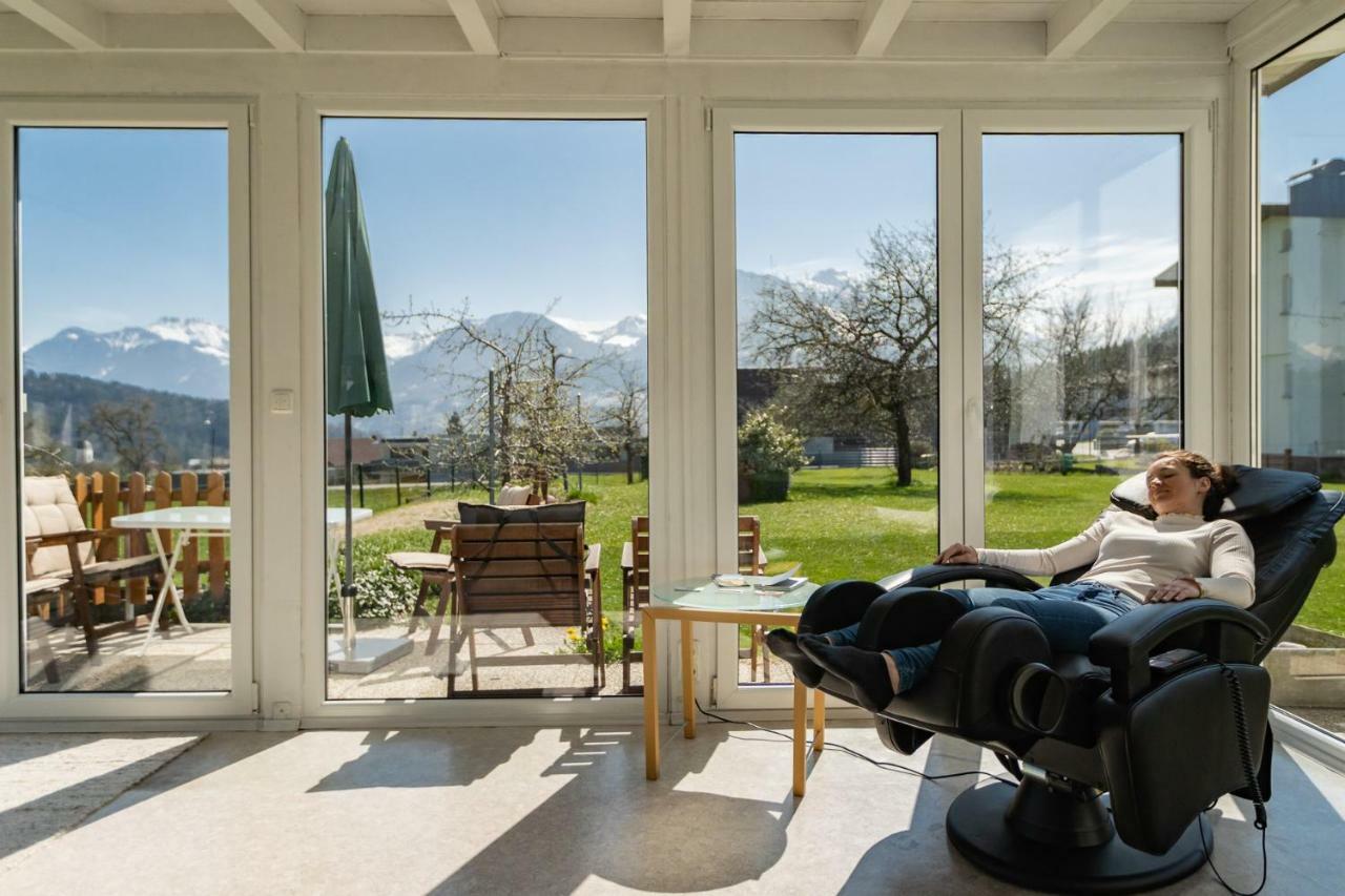 Ferienwohnung Metzler - Blick Auf Die Berge Göfis 외부 사진